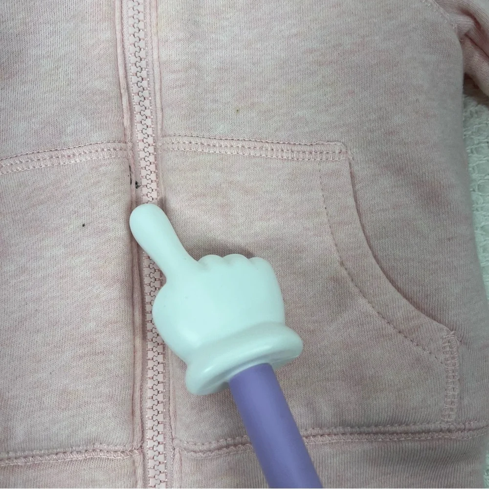Baby Girls Zip-Up Fleece Hoodie 12M Heather Carters‎